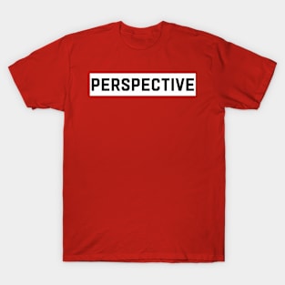 "PERSPECTIVE" typography T-Shirt